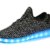 Aidonger Damen Herren Turnschuhe Licht Luminous 7 Farben Unisex USB Lade Outdoor Leichtathletik beiläufige Paare Schuhe(EU 39, Schwarz) - 1