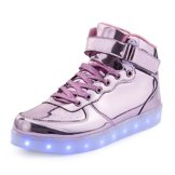 FLARUT 7 Farbe USB Aufladen LED Leuchtend Leuchtschuhe Blinkschuhe Sport Schuhe für Jungen Mädchen Kinder(35 EU,Rosa) - 1