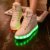 Gaorui Damen High-Top LED Light Glow Sneaker Multi-Color-Blink Turnschuhe Sportsschuhe USB Aufladen Gebühre Weiß für Unisex-Erwachsene Herren Damen - 2