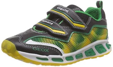 Geox J SHUTTLE BOY A, Jungen Sneakers, Mehrfarbig (BLACK/YELLOWC0054), 24 EU - 1