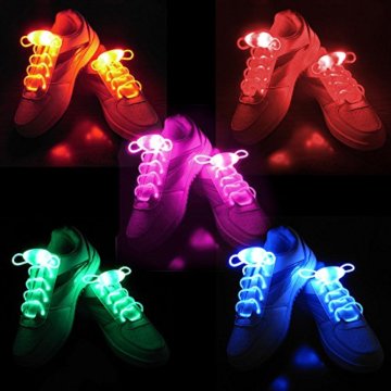 LED Schnürsenkel 10st Glowing Flash LED Blinklicht Leuchte Schuhbänder Schnürsenkel für Hip-hop Tanzen Party Disco Karneval Fashing - 2