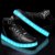 LeKuni Unisex LED Schuhe Leuchtschuhe 2017 Verbesserung 7 Farbe Blinkende Leuchtende Light Up High Top Sneakers(36,Schwarz) - 4