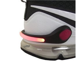Smart-Planet® LED Schuhclip rot / Reflektor LED / Schuhlicht Leuchte in rot für Schuhe - Für Ihre Sicherheit und Ihrer Kinder im Straßenverkehr Joggen , Radfahren , auf dem Schulweg - Schuhclip mit rotem LED Licht - 1