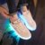 Lucky Kids Kinder Jungen Mädchen LED Schuhe Blinkende Leuchtschuhe Weiß 7 Farbe USB Aufladen LED Sportschuhe Farbwechsel Light up Low Top Sneaker Turnschuhe - 5
