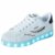 Lucky Kids Kinder Jungen Mädchen LED Schuhe Blinkende Leuchtschuhe Weiß 7 Farbe USB Aufladen LED Sportschuhe Farbwechsel Light up Low Top Sneaker Turnschuhe - 1