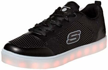 Skechers Jungen Energy Lights - Circulux Sneaker, Schwarz (Black Blk), 36 EU - 1
