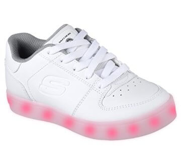 Skechers Jungen Energy Lights Elate Sneaker, Weiß (White), 38 EU - 1